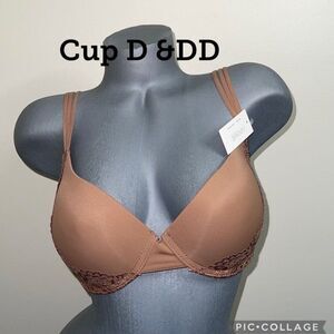 Comfort Fit Push Up Light Padded T- Shirt 3 Hooks Bra Full Covered Underwire.